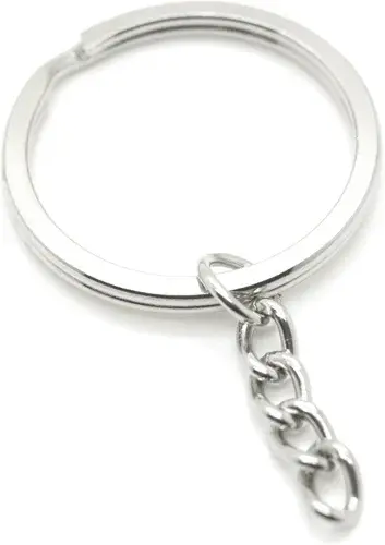 Metal key chain ring